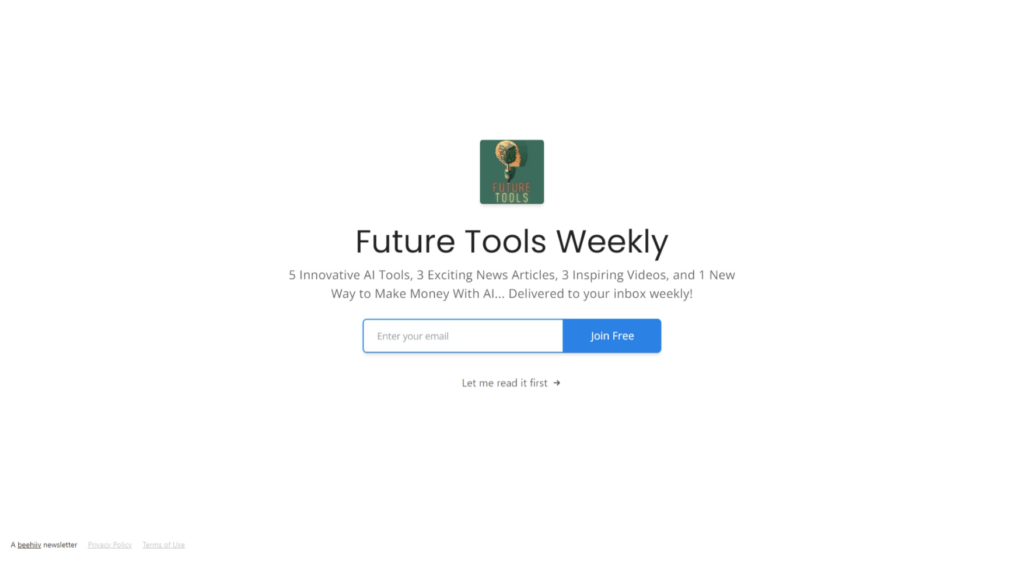 KI-Newsletter: Future Tools Weekly