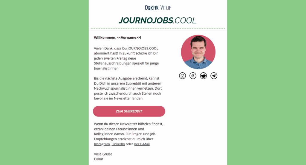 Screenshot JOURNOJOBS.COOL