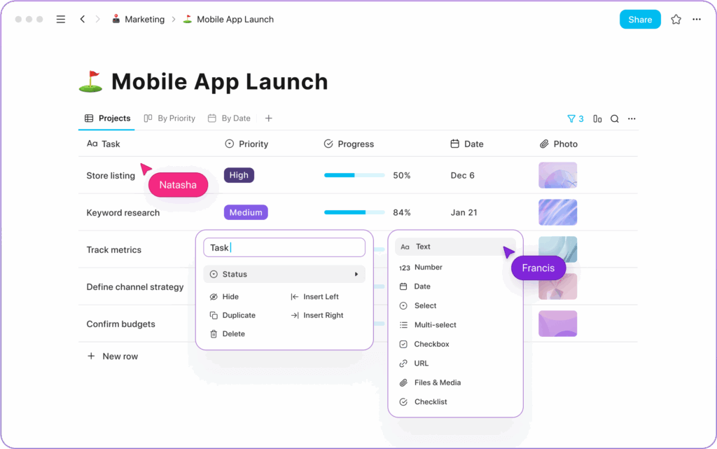 Screenshot AppFlowy