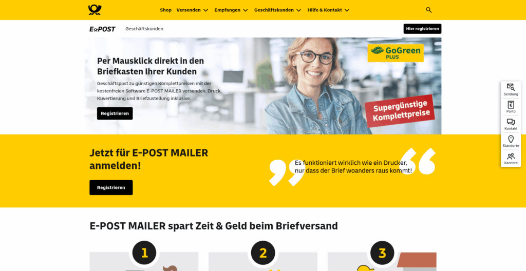Screenshot E-POST-MAILER