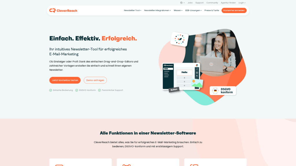 Screenshot CleverReach