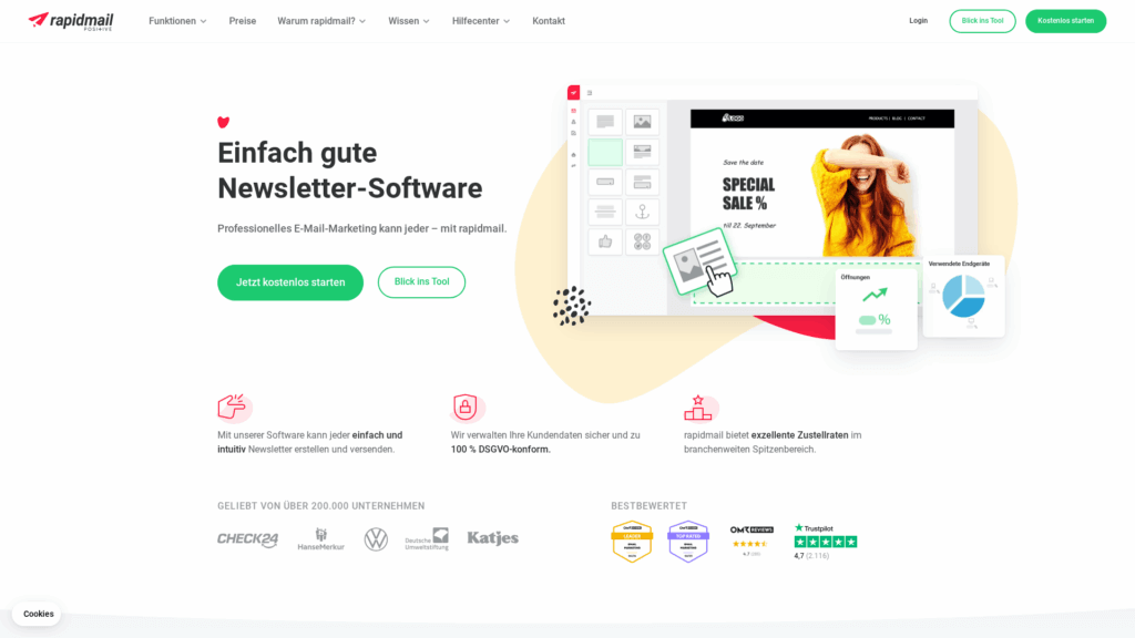 Screenshot rapidmail