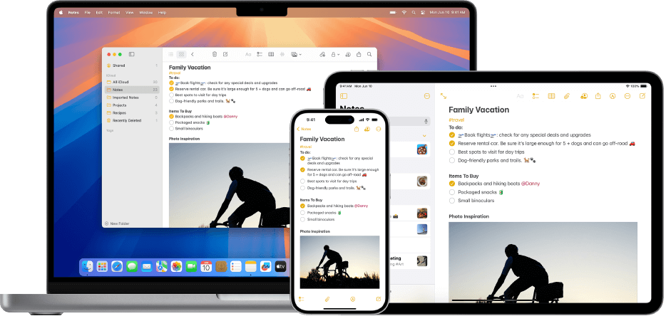 Screenshot Apple Notes