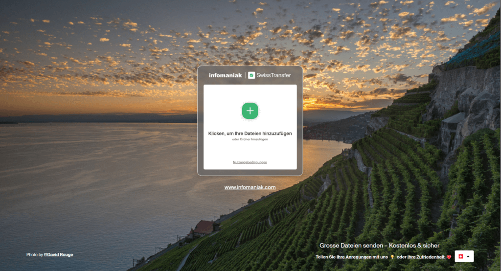 SwissTransfer ist eine WeTransfer Alternative