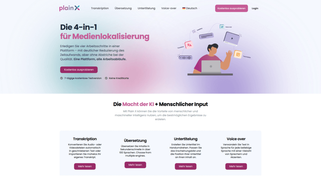 plain X ist ein Transkriptionstool für Redaktionen