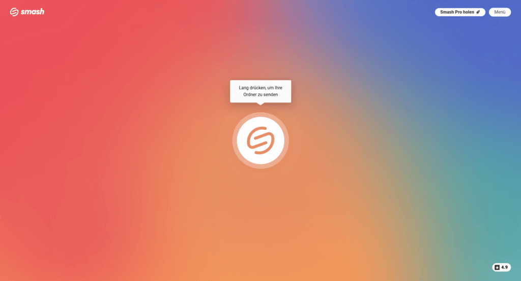 Smash ist eine WeTransfer Alternative