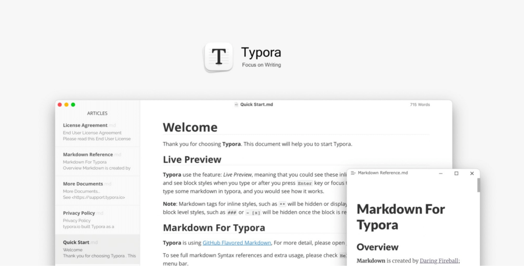 Screenshot Typora