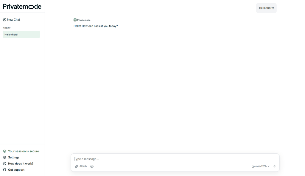 Privatemode AI verbindet einen KI-Chat mit Datenschutz